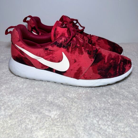 Nike Roshe One Print 655206-615 "Red Camo" 2014 Men’s Running Shoes Size 13 - Picture 2 of 8